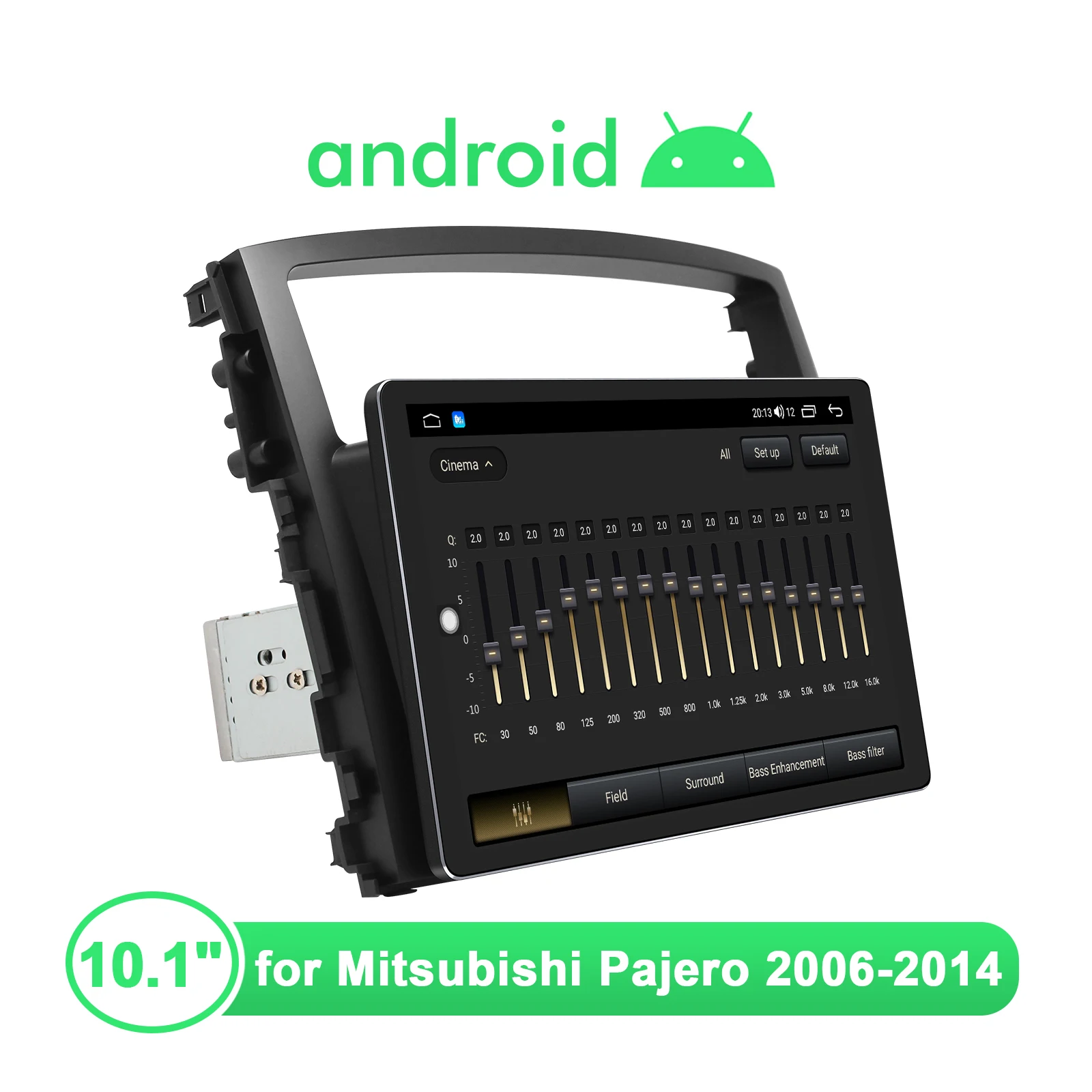 구매 JOYING 10.1 인치 1280*800 터치 스크린 자동차 라디오 스테레오 헤드 유닛 무선 빠른 부팅 안드로이드 자동 미쓰비시 Pajero 2006-2014