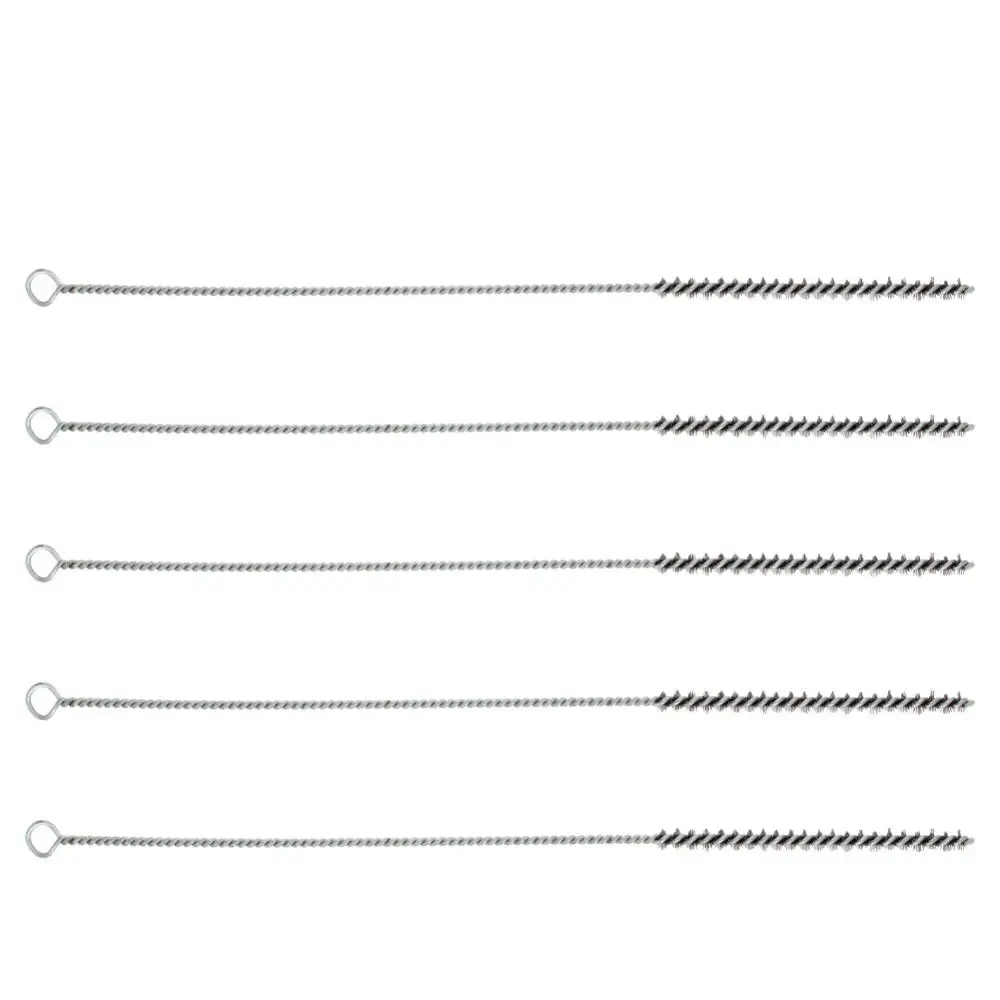 High Quality 2pcs/5pcs/10pcs 0.6cm Diameter Wire Tube Brush Steel Cleaning 30cm Total Length Hand Tool Metal Handle | Инструменты