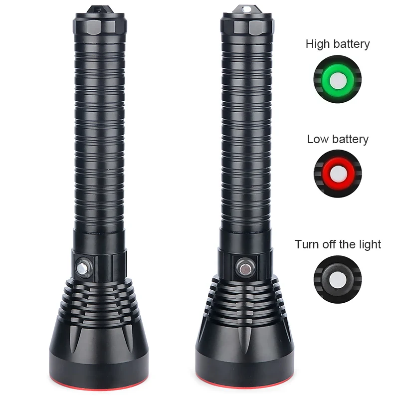 Offerte Torcia Subacquea Professionale Super Bright XHP70.2 Torcia A LED Scuba Potente Lanterna 10000LM IPX8 Lampada Subacquea Impermeabile