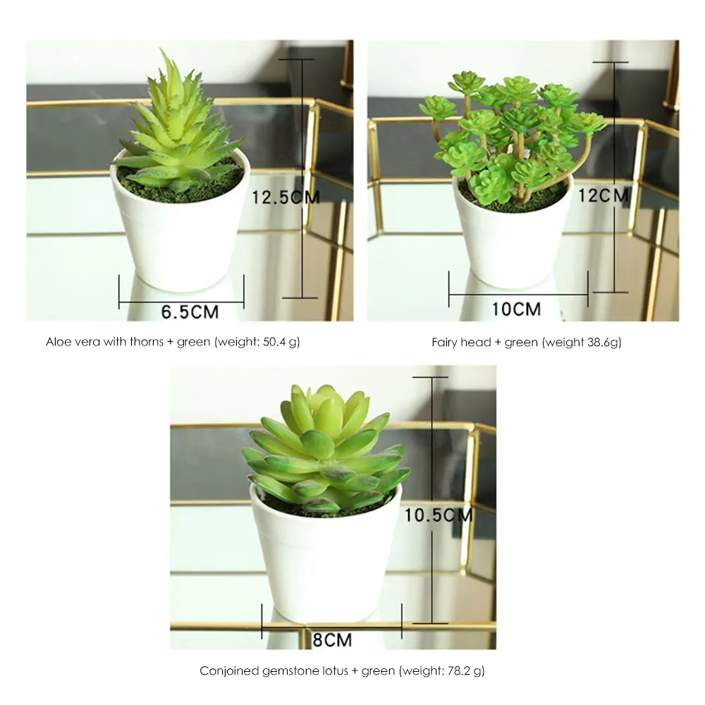 Искусственные растения цветочный горшок имитация суккулентов мини бонсай в