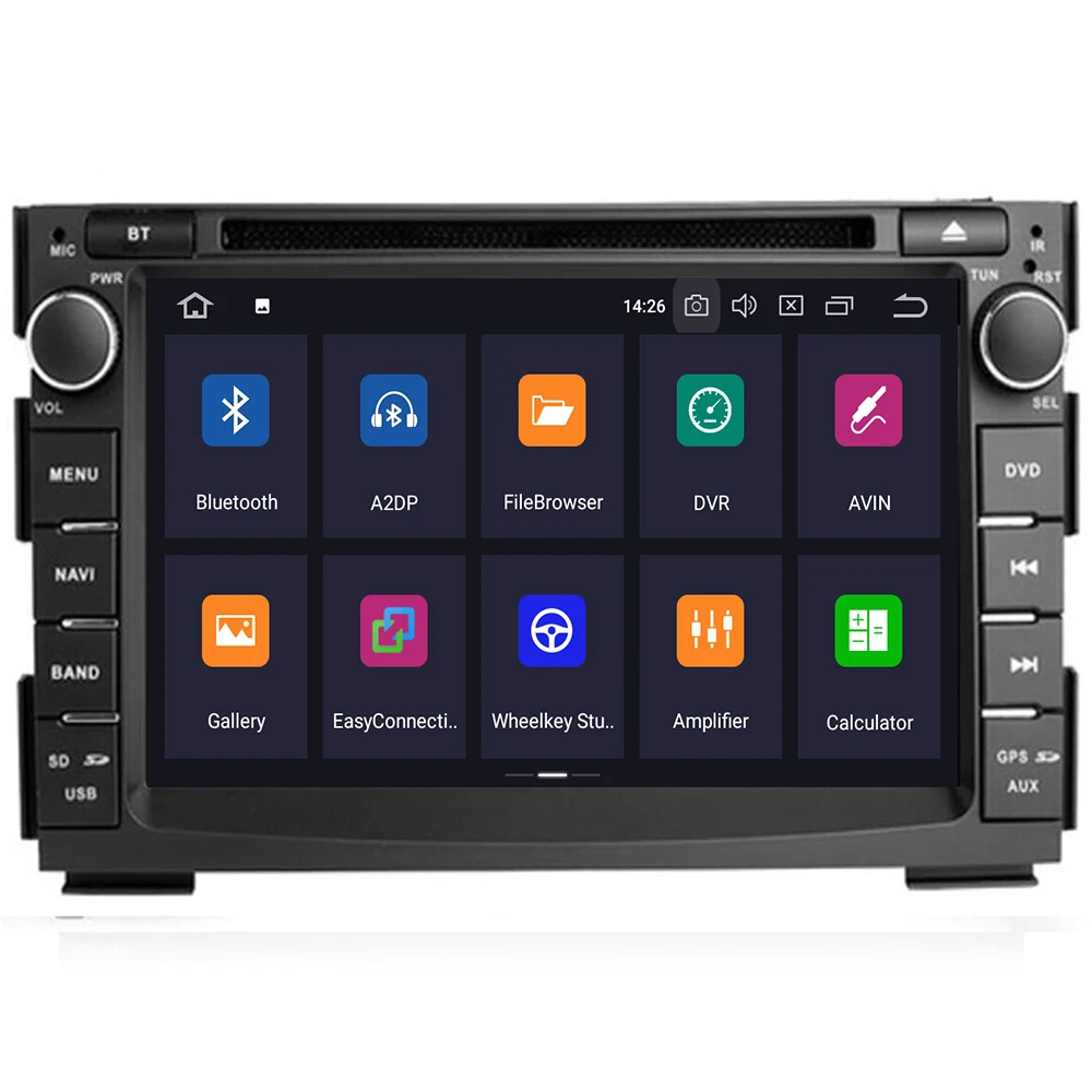 DSP IPS 4G 64G 2 din Android 10 Автомобильный мультимедийный dvd-плеер GPS Авторадио для Kia Ceed 2009
