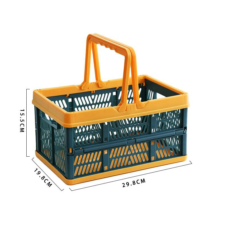 Многофункциональная складная корзина для хранения еды закуски покупок PP большая