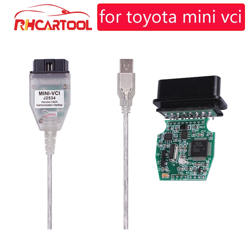 OBD2 последняя V13.00.022 диагностический мини-разъем Интерфейс для TOYOTA TIS Techstream MINI-VCI FT232RL чип J2534 OBD2 диагностический кабель