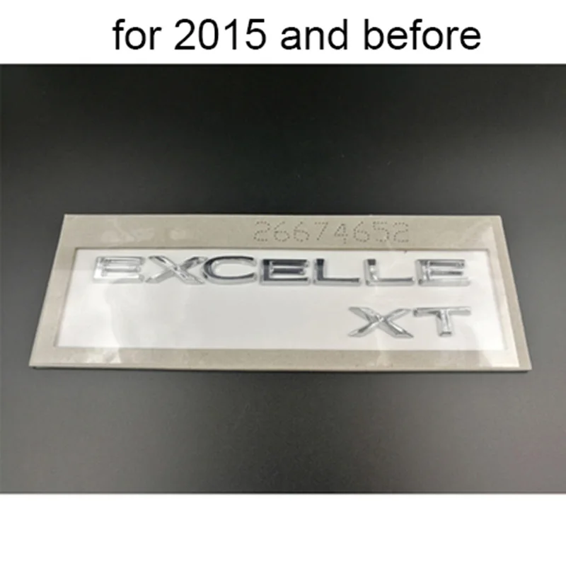 Chrome Letters 15N 15T 18T EXCELLE GT GX XT Emblem Badge Car Styling Boot Lid Trunk Logo Accessory Sticker for Buick Excelle | Автомобили