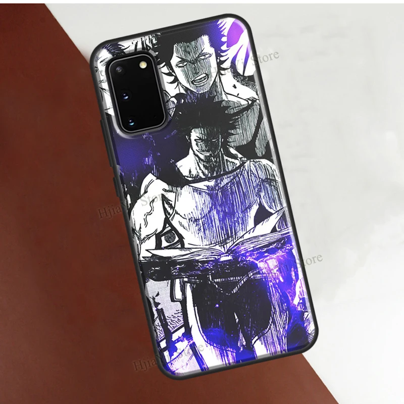 Чехол Yami Sukehiro с черным клевером для Samsung Galaxy S22 Ultra S21 S20 FE Note 20 S8 S9 S10 10 Plus - купить по