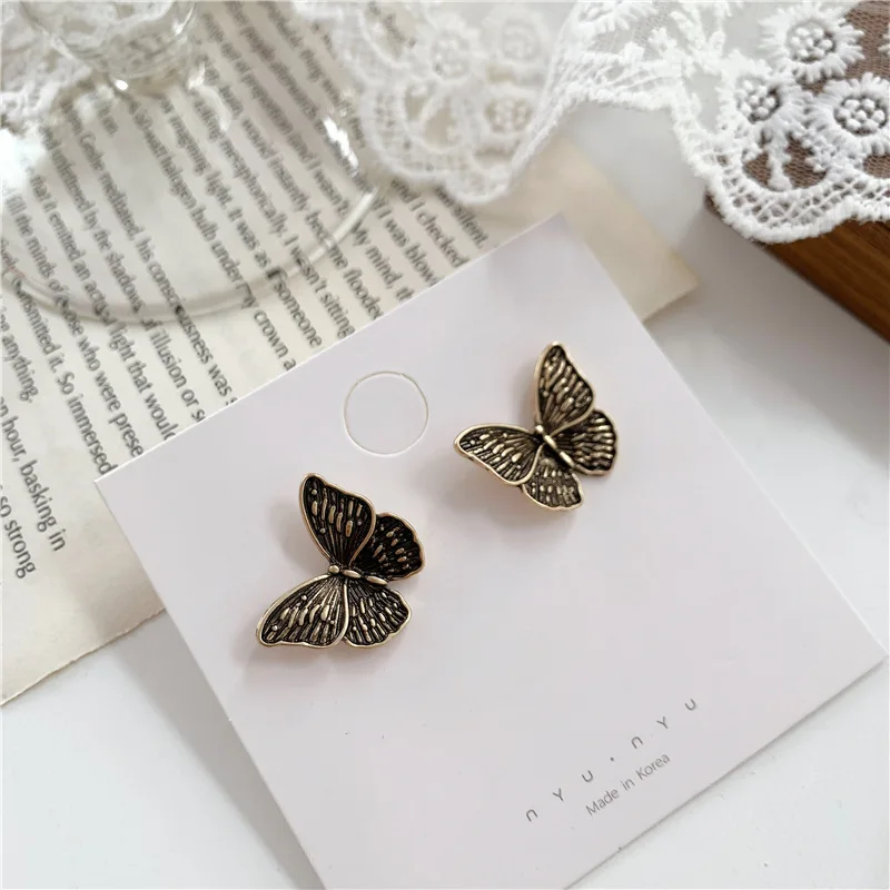 Модный винтажный готический серьги в стиле панк ювелирное изделие золотой