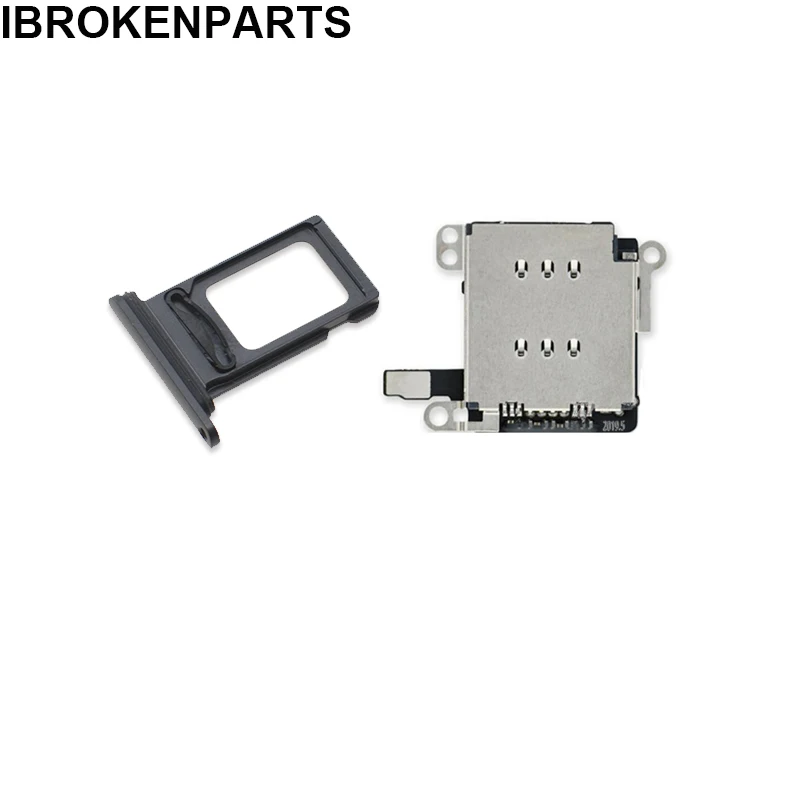 

Top New Dual Sim Card Tray with Sim Card Reader Holder Slot Replacement for iPhone XR SIM Card Tray Adapter Socket with Flex