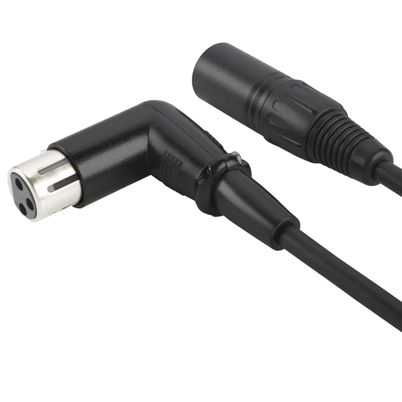 XLR Cable Musical Microphone Sound Plug Right Angle Female To Male 6 Feet | Электроника