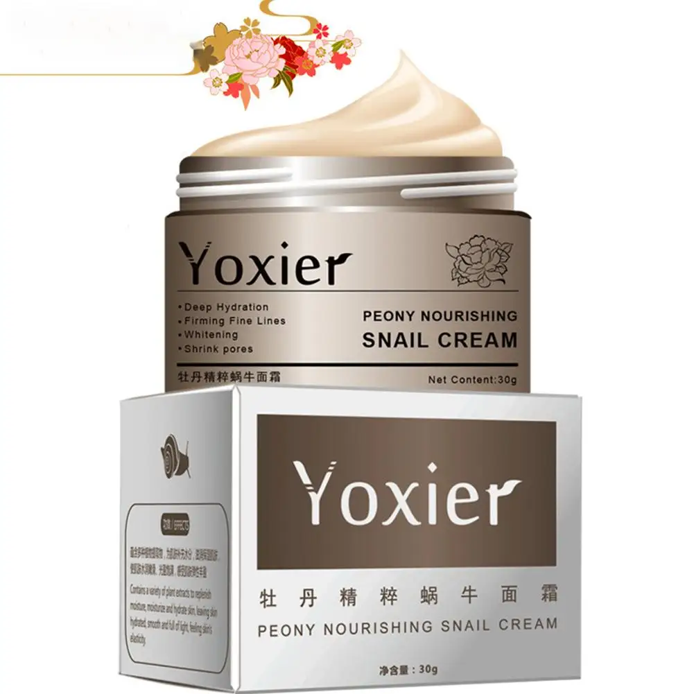 

30g Anti Wrinkle Snail Face Cream Hyaluronic Acid Moisturizer Aging Cream for Face Nourishing Serum Day Cream for Face