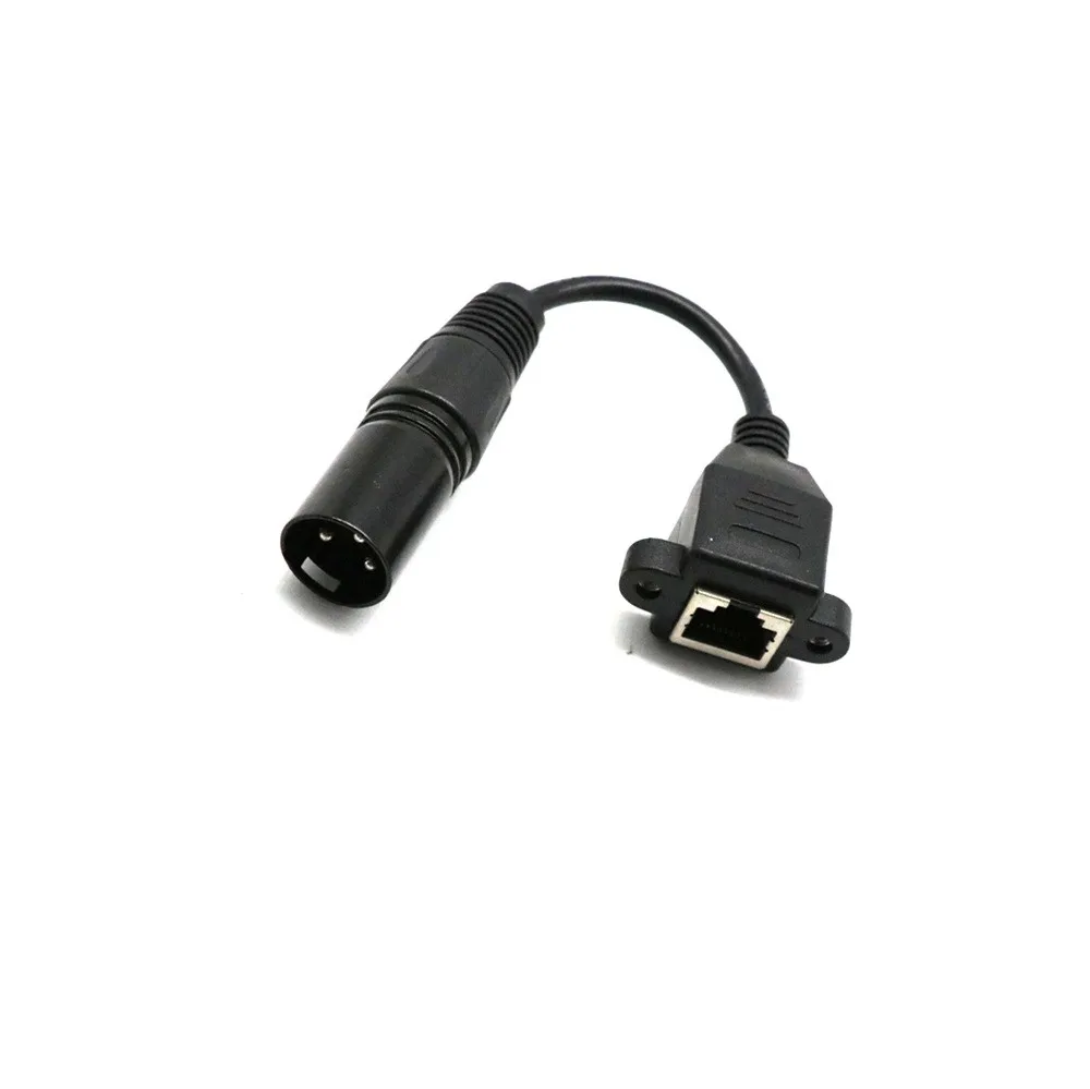 RJ45 гнездовой разъем для XLR 3 контактный штекер сетевой конвертер адаптер кабель 15