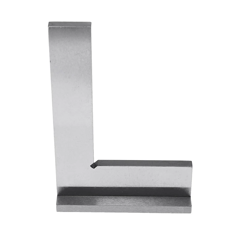 

90 Degree Machinist Square Right Angle 50x40 75x50 100x70mm Precision Steel Flat Edge Square with Seat Woodworling Ruler