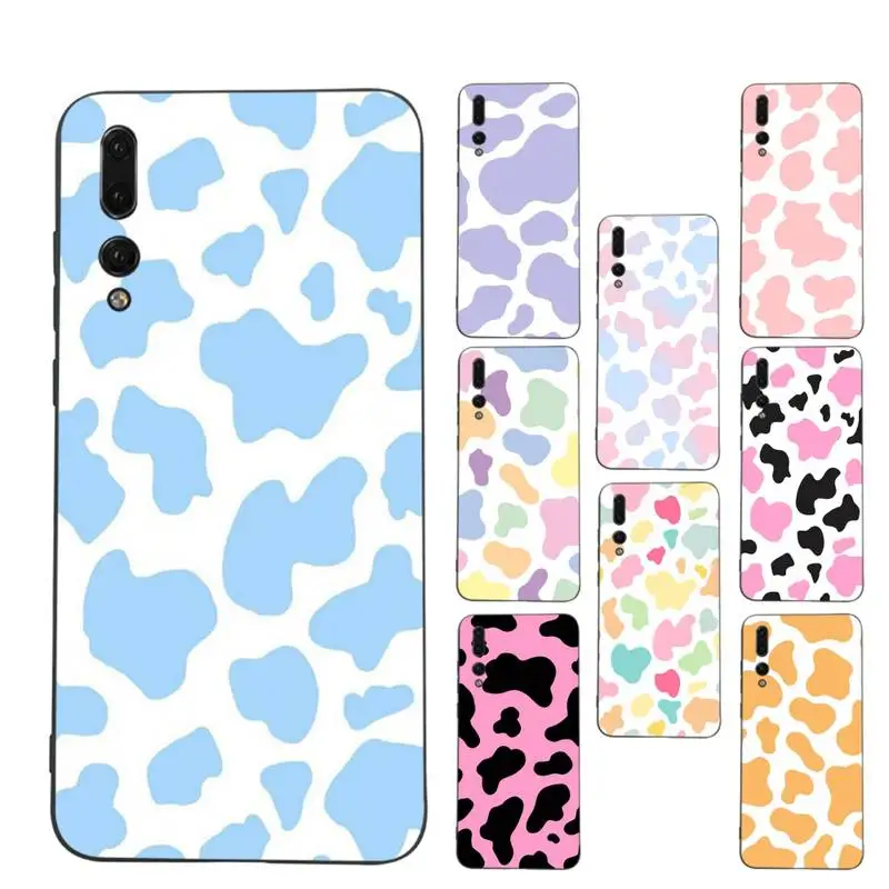 

Cow Print Phone Case Soft Silicone Case For Huawei P 30lite p30 20pro p40lite P30 Capa