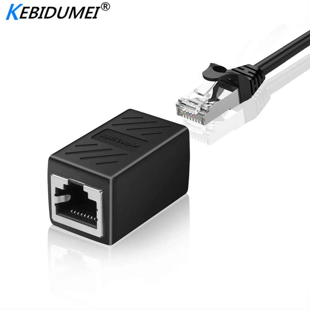 Kebidumei RJ45 соединитель сеть Ethernet двойной Lan кабель Столярный CAT 5 5E 6 6a Удлинитель