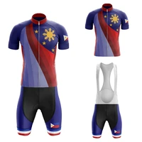 philippines cycling jersey set maillot ciclismo hombre short sleeve bike clothing bib shorts gel breathable pad mtb