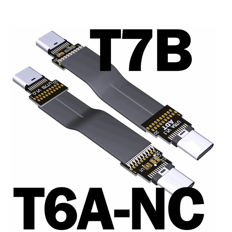 Кабель USB Type-C 3A двойной 90 градусов C плоский наклонный вертикальный s-образный |