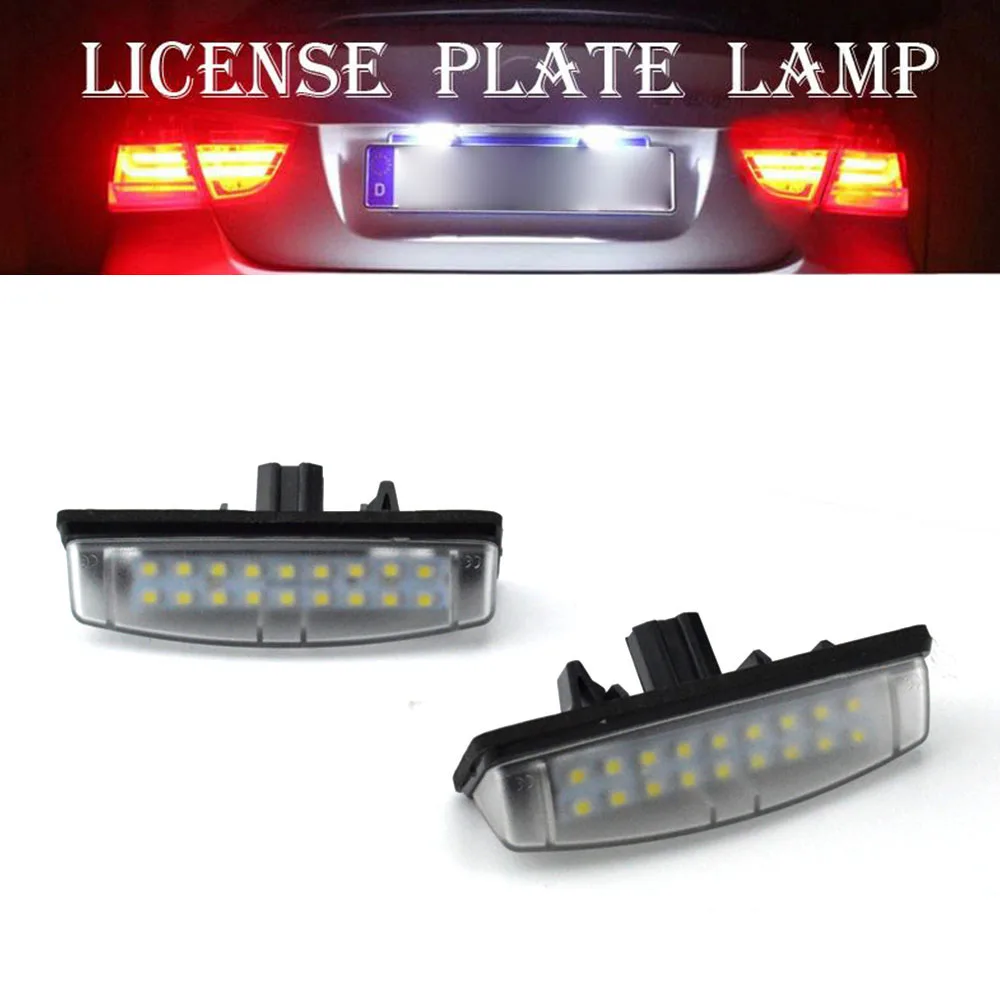 2 шт. белый светодиодный светильник для номерного знака Замена NISSAN 350Z 370Z GTR INFINITI G25