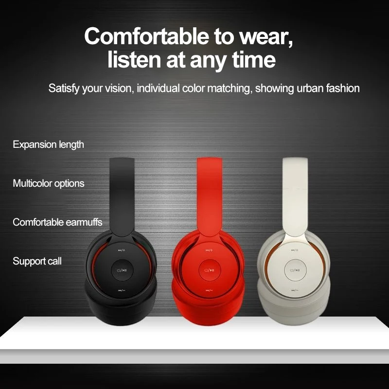 R8 Bluetooth-compatible Headphone Subwoofer Stereo Card Sports Headset Active Noise Cancelling Powerful Sound Music Earphones |