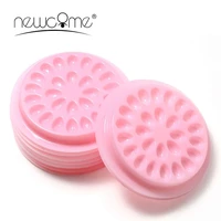 newcome eyelash extension glue holder pink disposable pallet for grafting eyelashes false eyelashes pallet pads