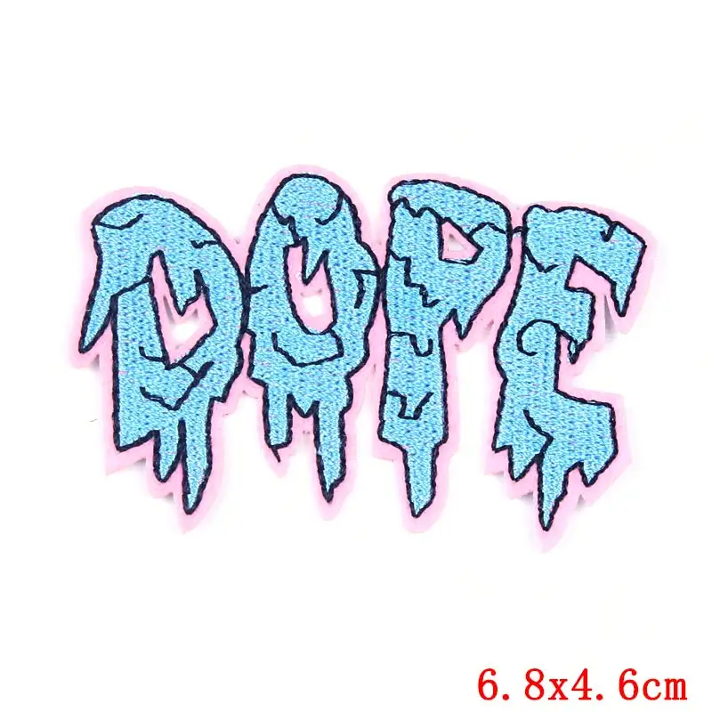 Нашивки со слоганом в черно-белых глазах нашивки для утюга одежды аксессуары