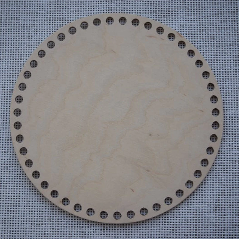 Набор из 3 деревянных корзин для вязания крючком 20 см | Дом и сад