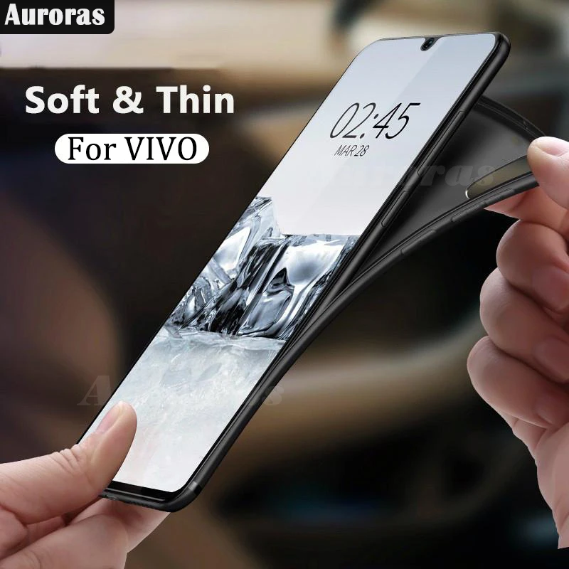 Auroras для VIVO Y19 чехол Полная защита Мягкий силиконовый матовый Y11 Y12 Y15 Y17 телефона s