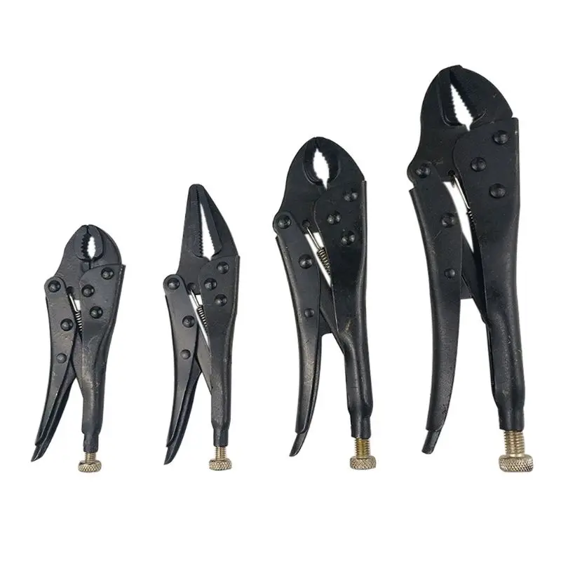 

4Pcs/Set Hand Jaw Pliers Locking Vise Grip 5\"/7\"Curved Jaw Locking Pliers 6.5\" E7CB