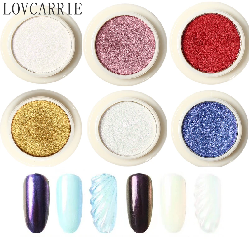 1 банка твердый Блестящий Порошок для ногтей Золотой Серебряный пигмент