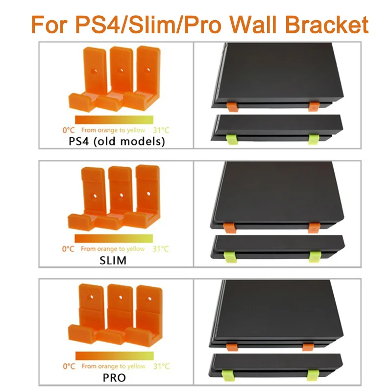 Настенный кронштейн для консоли Sony Playstation 4 PS4 подставка Ps4 Slim Pro игровые