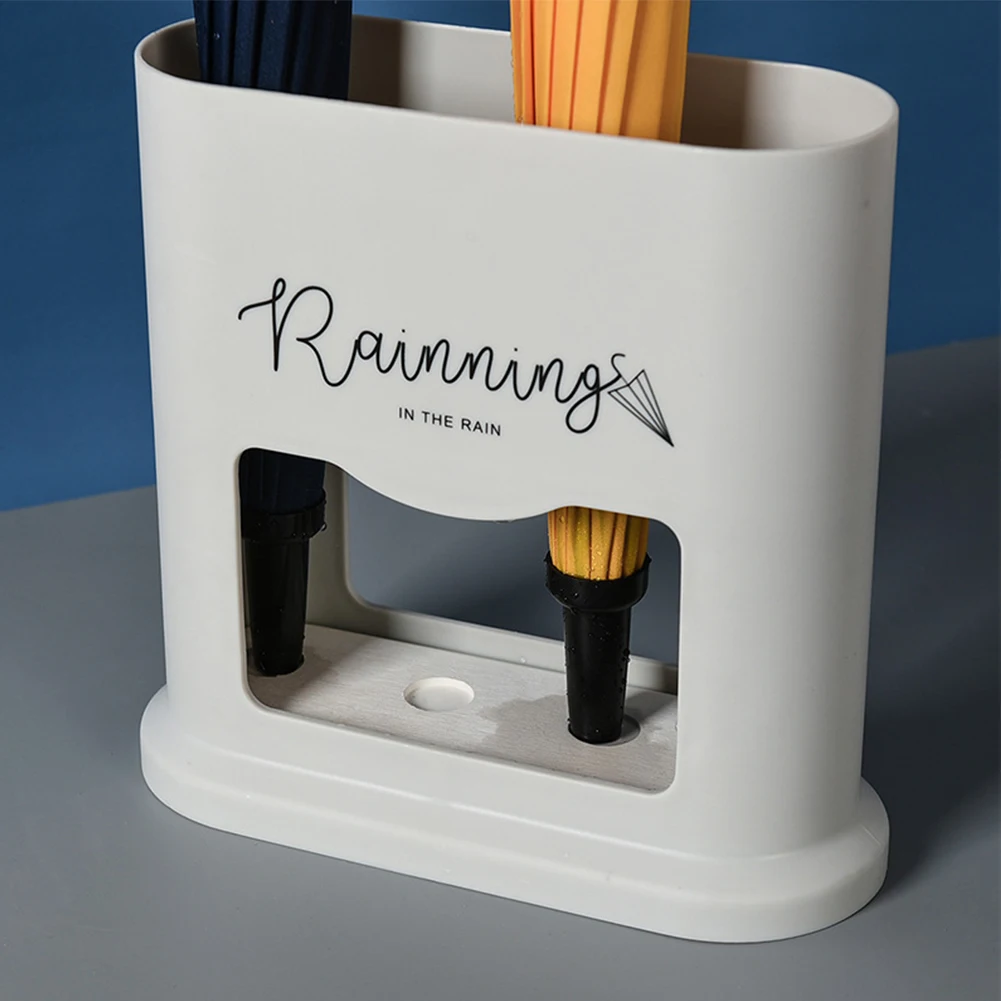 

Household Storage Container Home Oval Wet Dry Umbrella Rack Stand Hallway Entryway Draining Can Holder Shelf Organizer