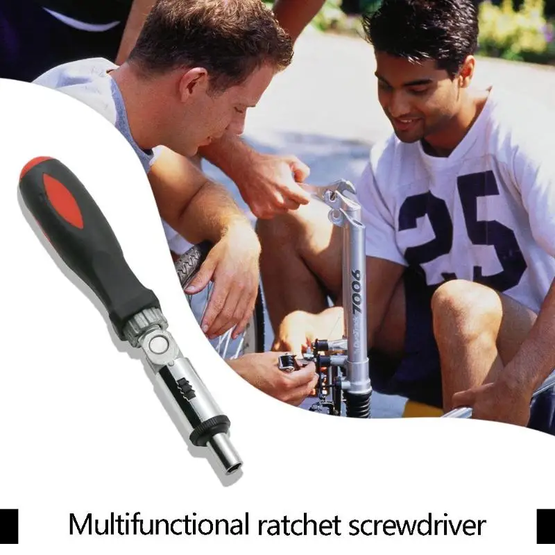 180 градусов Т-тип 1/4 шестигранный интерфейс замок разборка трещотка Отвертка