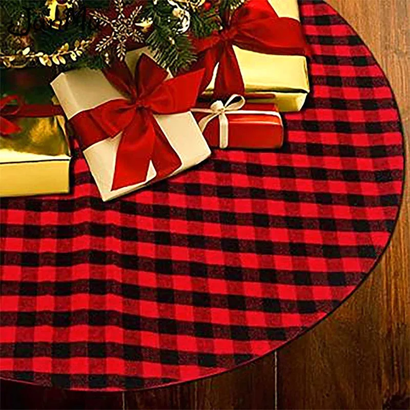 Рождественская елка юбка чехол с рождественской елкой 90 см красный и черный