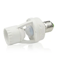 high sensitivity pir human body motion sensor 60w led lamp with control switch bulb socket suitable for e27 screw socket bulbs