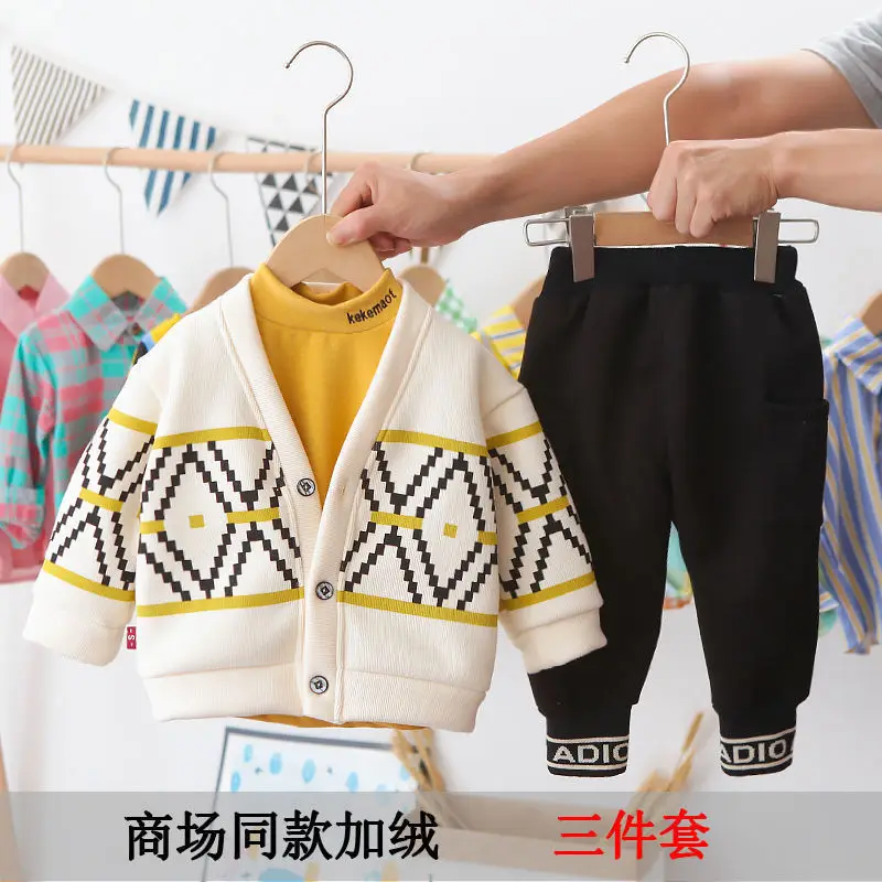 

Toddler Baby Girls Boys Clothing Sets Spring Autumn Kids Outfits Hoodie+T-shirt+Pants 3pcs Tracksuit Children Clothes Sport Suit