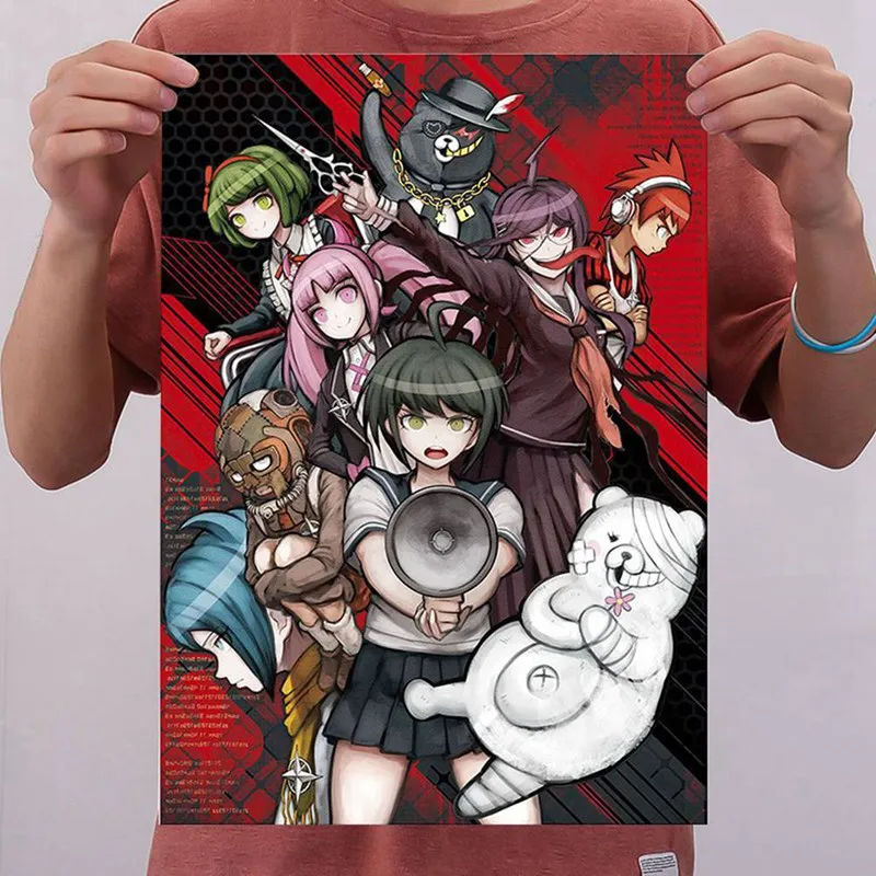 

Anime Danganronpa Wall Posters Classic Japanese Anime Home Decor Retro Poster Wall Art Room Decoration 42*30cm