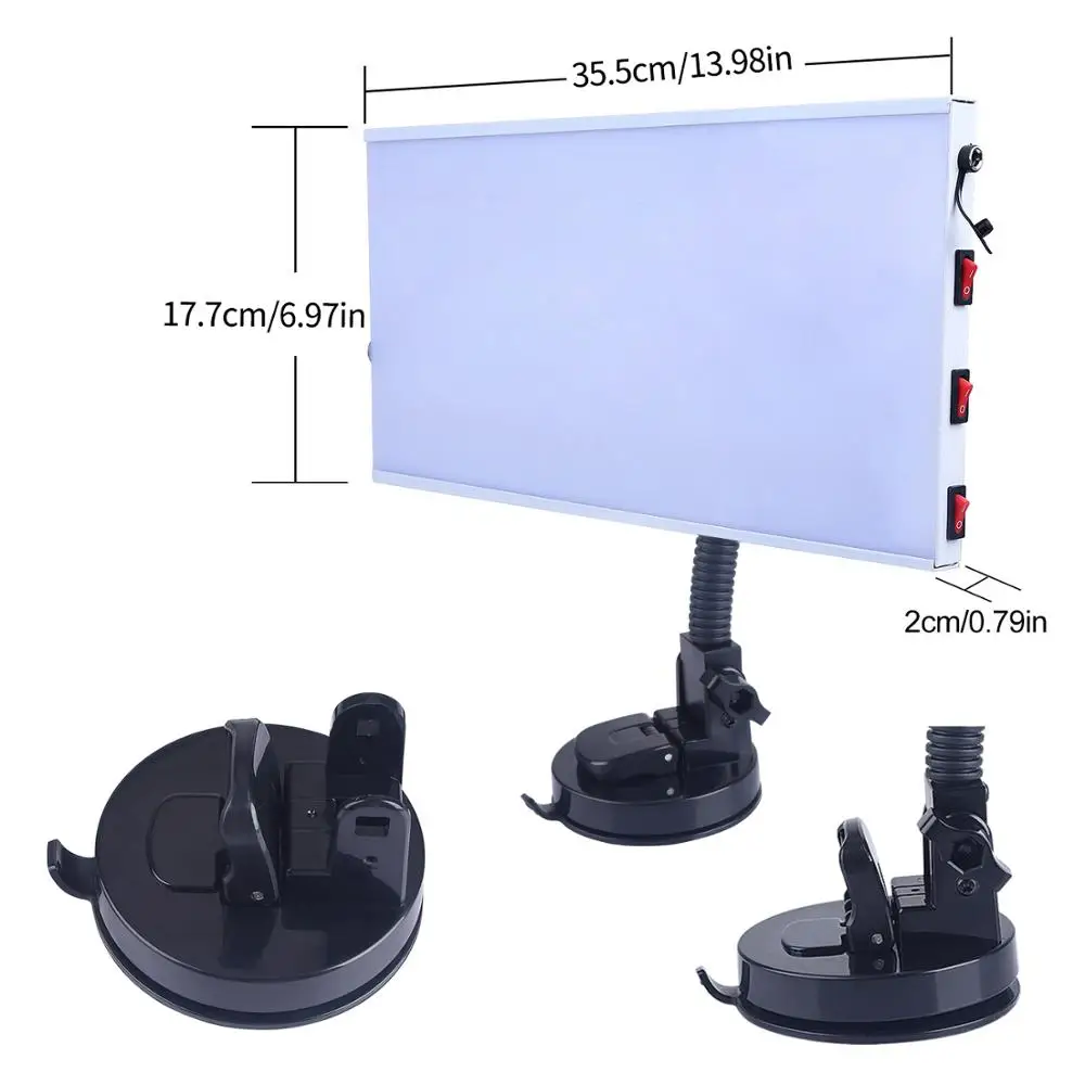 

PDR LED Lamp Reflector Board PDR Dent Repair Tools LED Light Reflection Board with Adjustable Holder Hand Tool Set