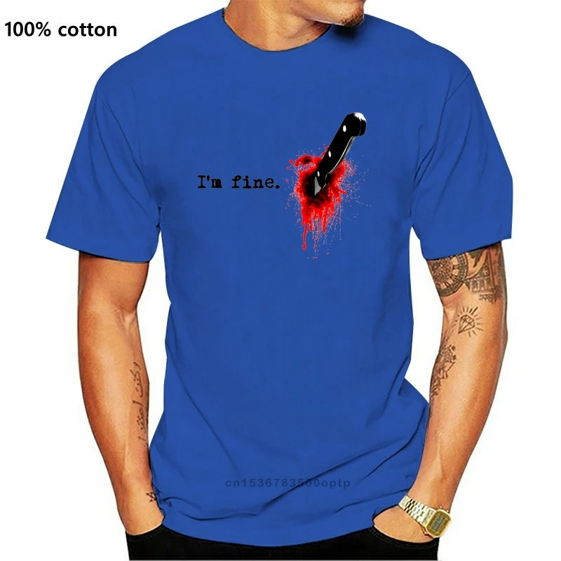 

Новинка 2021, очень популярная стильная футболка из 100% хлопка, забавная Мужская футболка с забавным шуточным рисунком из м/ф «Я тонкая рана, но...