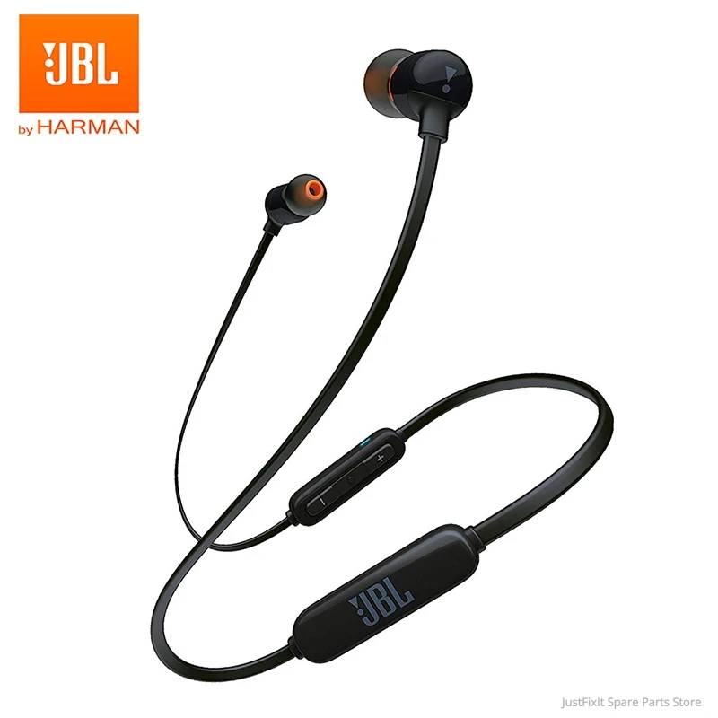 

Беспроводные Bluetooth наушники JBL T110BT, спортивные басовые наушники для бега, магнитная гарнитура с 3 кнопками и пультом дистанционного управлен...