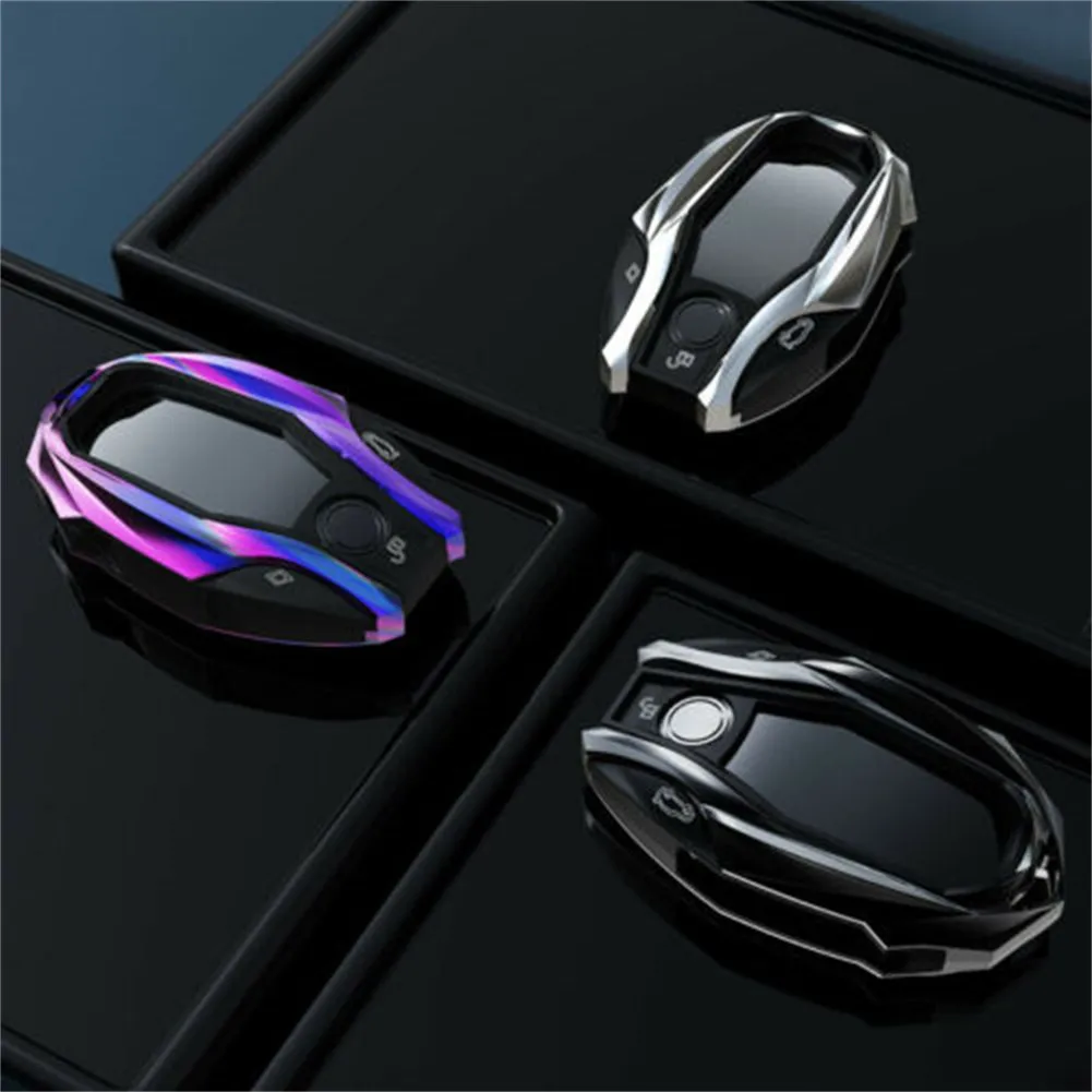 

Metal Car LCD Display Key Case Cover For BMW 5 7 Series 740 530 G30 GT X3 X5 X6 Key Case With Keychain（The Key Is Not Included）