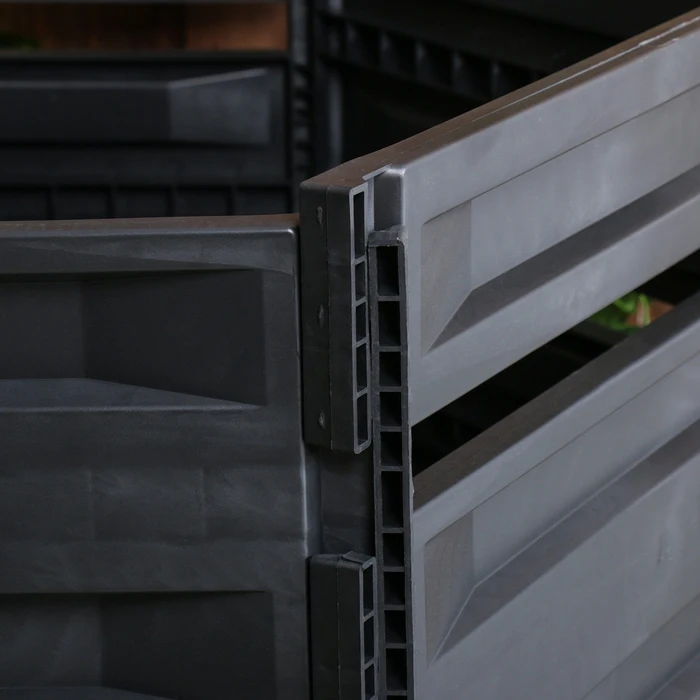 Компостер пластиковый 600 л 125 × 105 70 см чёрный |