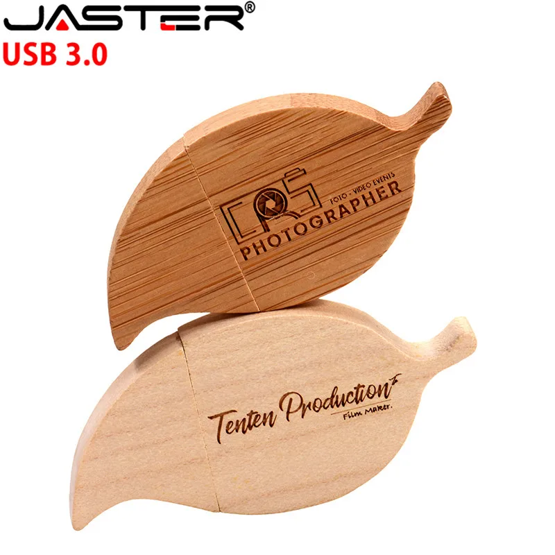 

JASTER wood leaf pen drive 4G 8G 16G 32G USB Flash Drive Memory Stick U disk usb3.0
