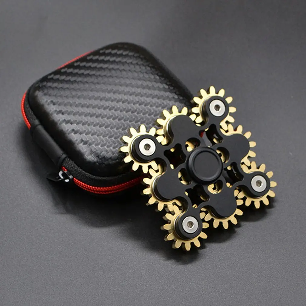 YOOAP Gears Fidget Spinner Для кончика пальца Топ Gyro Toys EDC ADHD Hand Spiner спиральная настольная