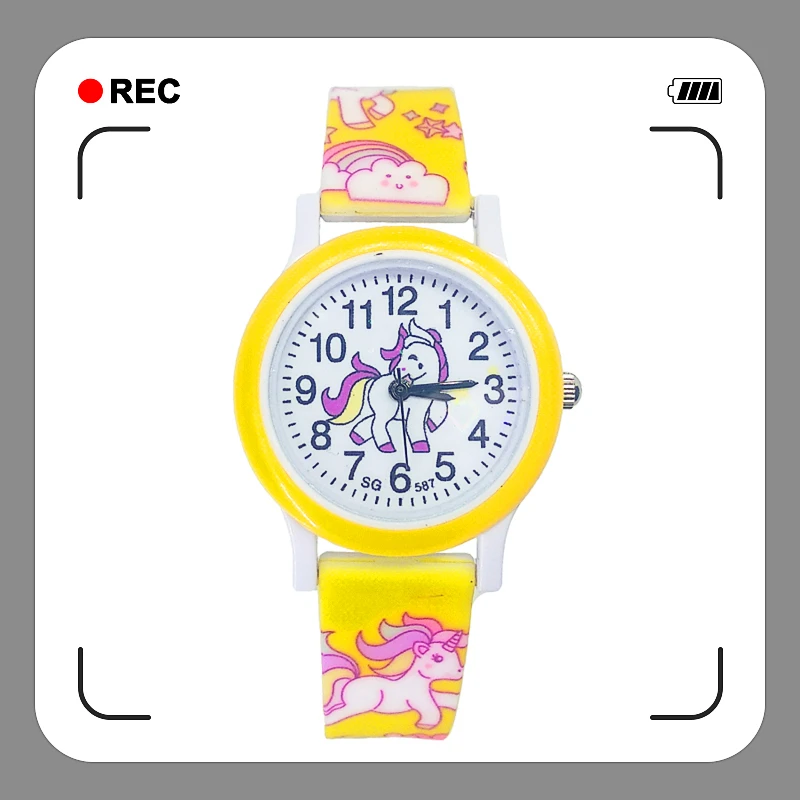 Часы Детские Спортивные кварцевые часы с единорогом для мальчиков и девочек