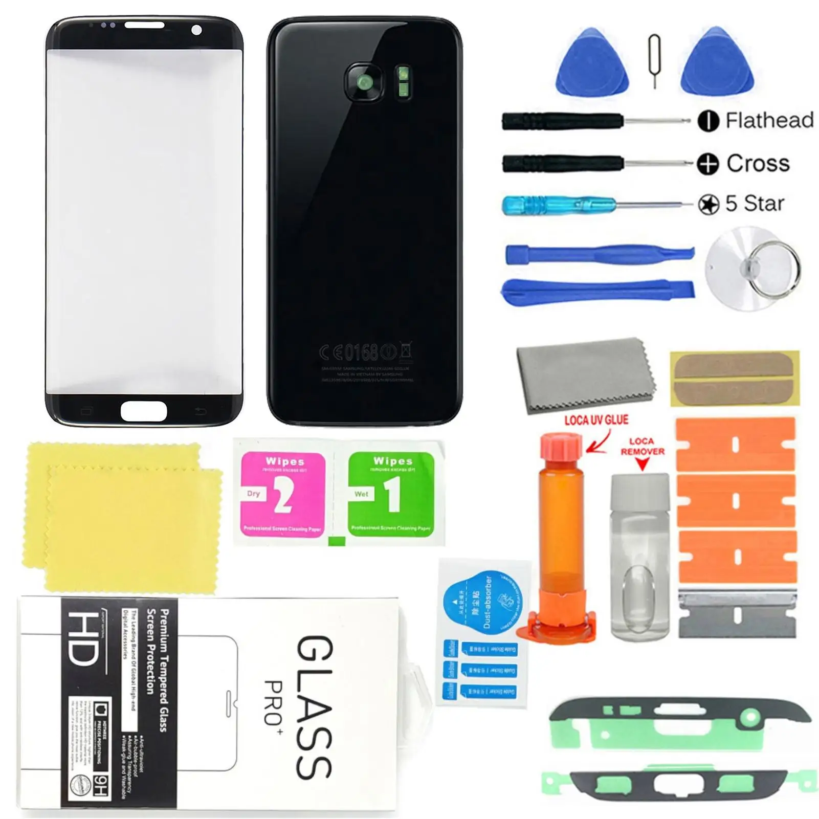 

Precise Phone Touch Screen Back Cover Replacement Tool Kit for Samsung Galaxy S7