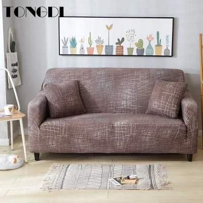 TONGDI эластичный чехол для дивана с принтом мягкий элегантный современный стрейч