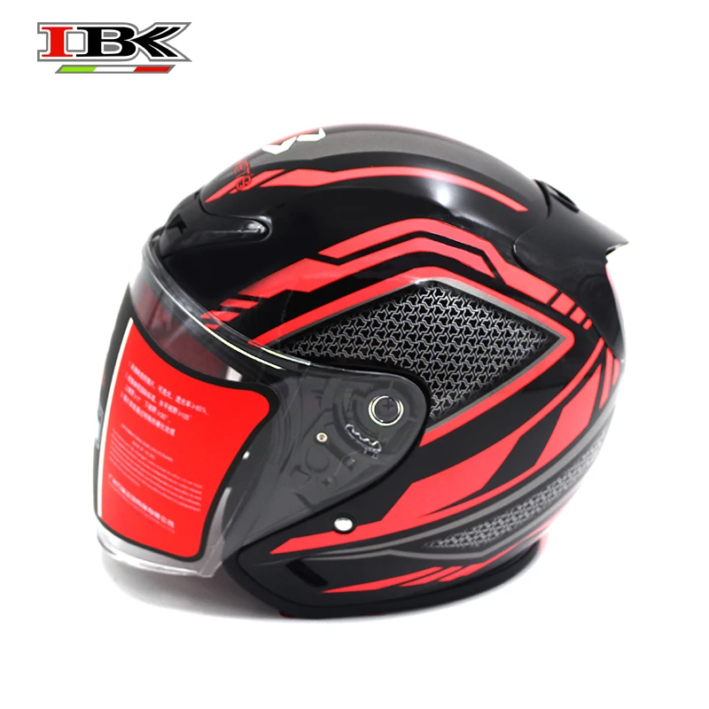 

IBK красный шлем для мотоцикла Электрический велосипед Скутер Для мужчин/Для женщин Для мужчин (полиуретан) с откидной крышкой вверх Casco защи...