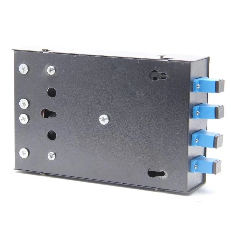 

4PCS/ 4 Port Fiber Patch Panel Desktop Pigtail Optical Fiber Terminal Box With SC Pigtail