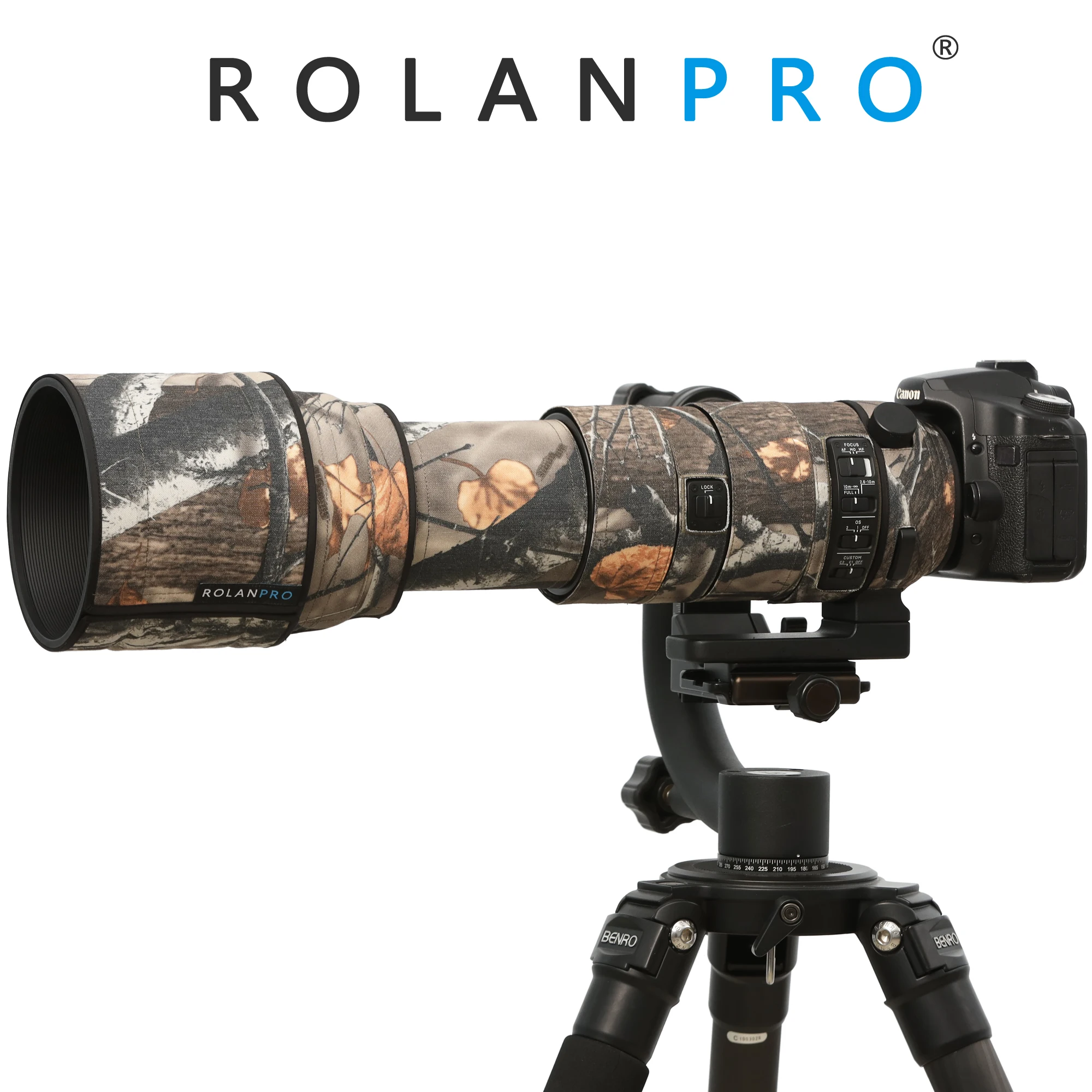 

ROLANPRO Lens Camouflage Coat Rain Cover for SIGMA 150-600mm F5-6.3 DG OS HSM Sports Lens Protection Sleeve Guns Case Clothing