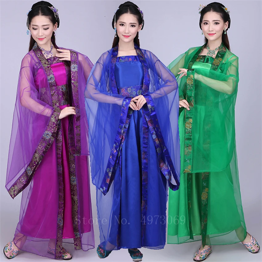 Женское ретро платье ханьфу 12 цветов традиционная китайская Классическая