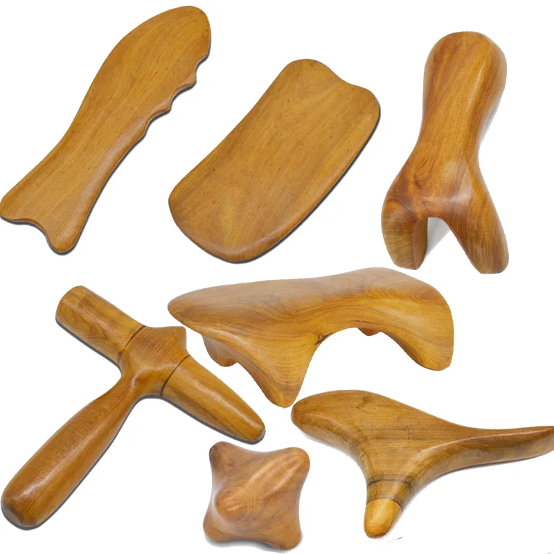 

New Gua Sha SPA Therapy Relaxation Health Care Natural Wood Body Guasha Massager Board Traditional Manual Scraper Massage Plate