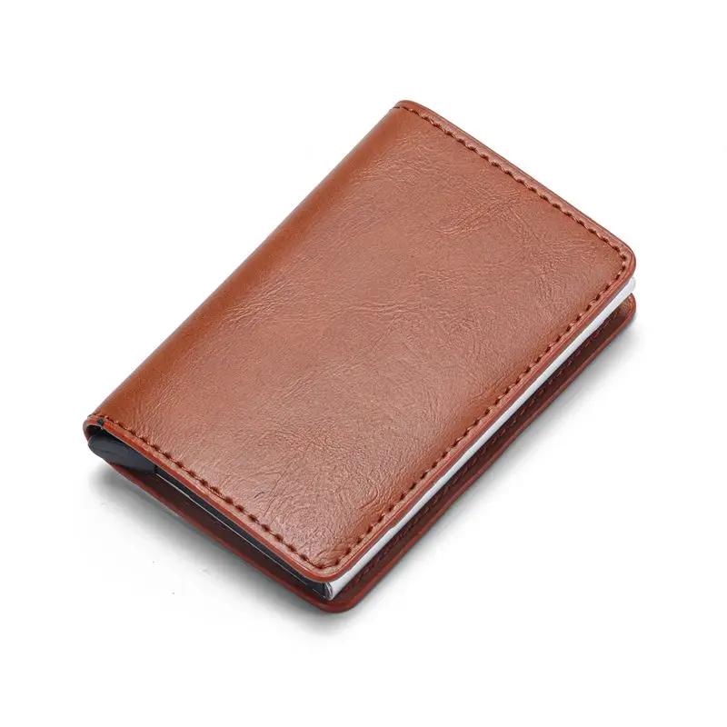 2020 New Credit Card Holder Wallet Men And Women PU Leather ID Fashion Carbon Fiber Business RIFD Bank Case | Багаж и сумки